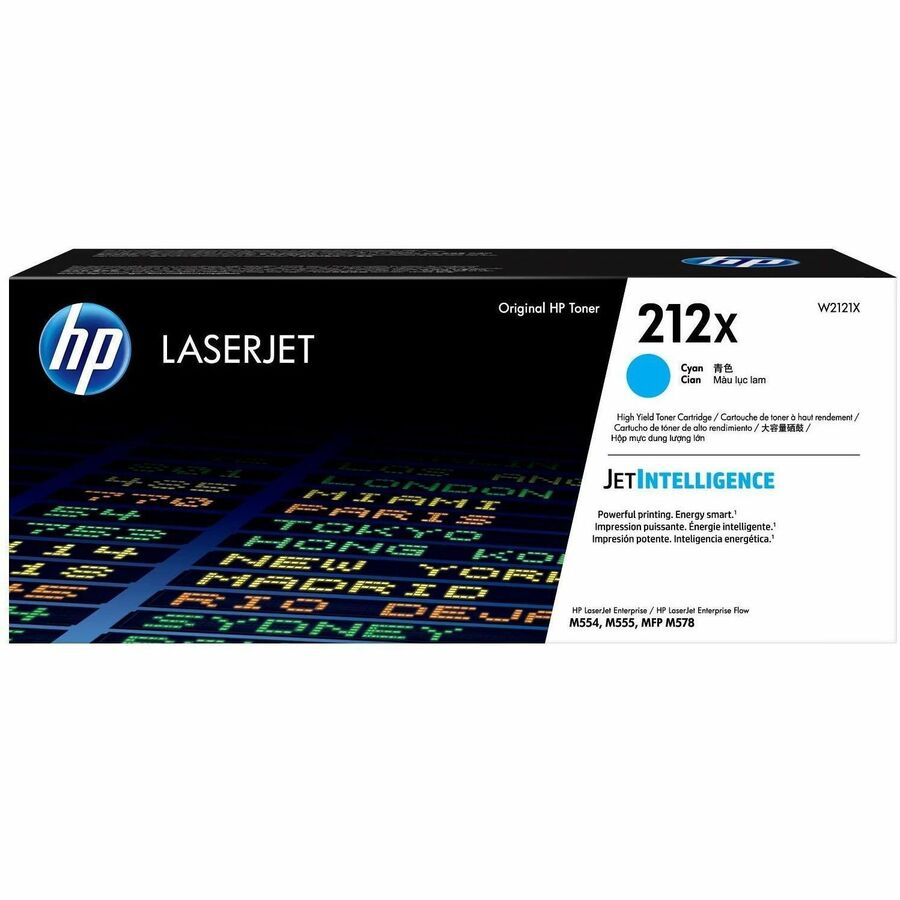 HP 212X Original High Yield Laser Toner Cartridge - Cyan - 1 Each