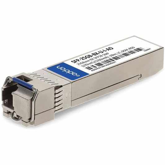 AddOn MSA and TAA 25GBase-BX SFP28 Transceiver (SMF, 1270nmTx/1330nmRx, 10km, LC, -40 to 85C)