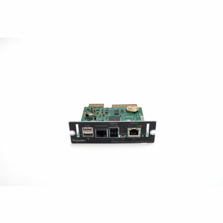 Schneider Electric Device monitoring and management, Network Management Cards, NMC3 with Environmental Monitoring and Modbus, secure remote UPS monitoring and management