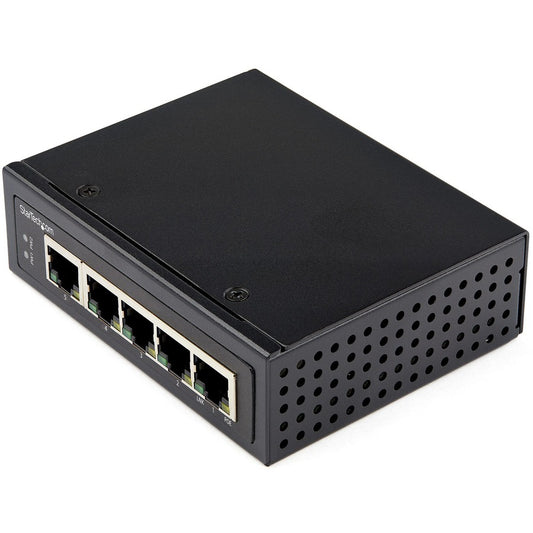 StarTech Industrial 5 Port Gigabit PoE Switch 30W, Power Over Ethernet Switch, GbE POE+ Network Switch, Unmanaged, IP-30, TAA