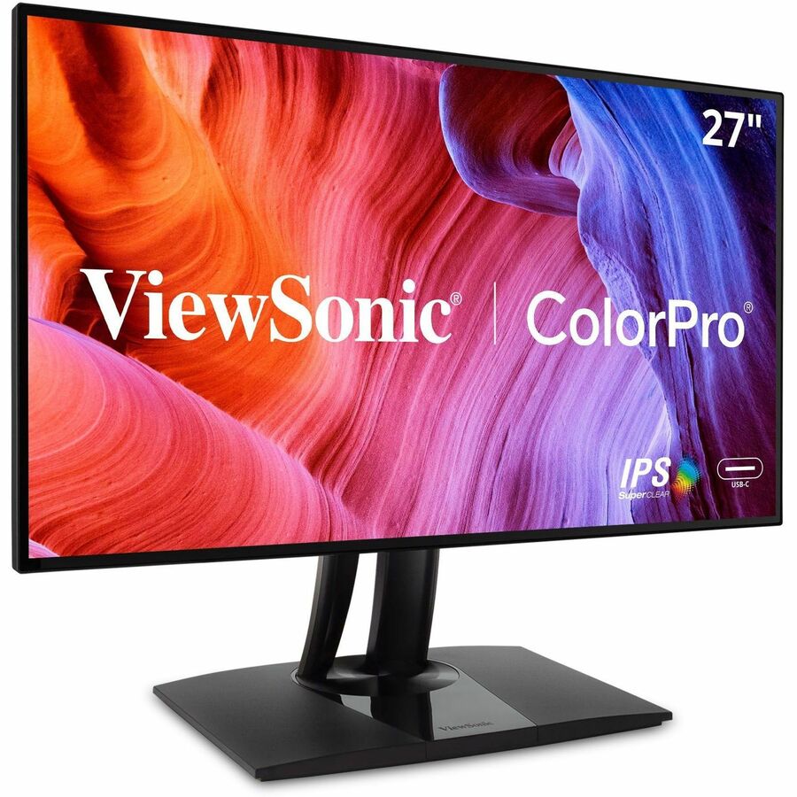 ViewSonic VP2768A 27 Inch 1440p ColorPro Monitor, IPS Display with 100% sRGB and Pantone Validated for Professional Photo Editing, Advanced Ergonomics, 90W USB-C, HDMI, and DisplayPort Daisy Chain