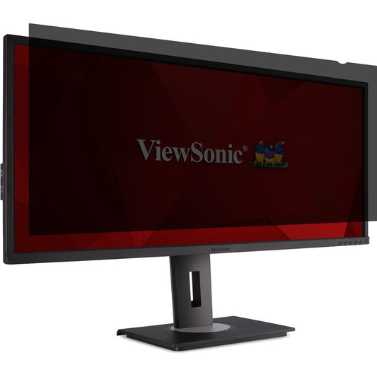 ViewSonic 34˘ Privacy Filter Screen Protector for ultra-Widescreen (21:9) LCD Monitor Lightweight Anti-glare and Anti-scratch, Black.