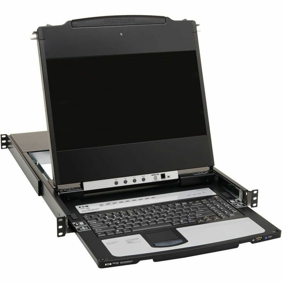 Tripp Lite by Eaton 8-Port NetDirector DisplayPort KVM Switch Console with 17 in. LCD Dual Rail 1U Rack-Mount