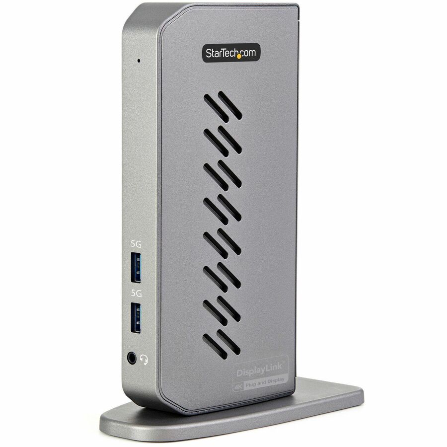 StarTech USB-C USB-A Dock - Hybrid Universal USB 3.0 Laptop Docking Station - Dual Monitor 4K 60Hz HDMI/DisplayPort - 6xUSB Type-A/GbE
