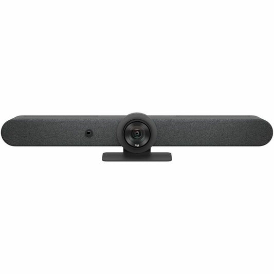 Logitech Rally Bar All-In-One Video Bar for Medium and Large Rooms, Graphite