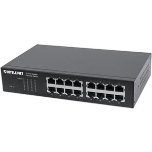 16-Port Gigabit Ethernet Switch, 16-Port RJ45 10/100/1000 Mbps, IEEE 802.3az Energy Efficient Ethernet, Desktop, 19" Rackmount