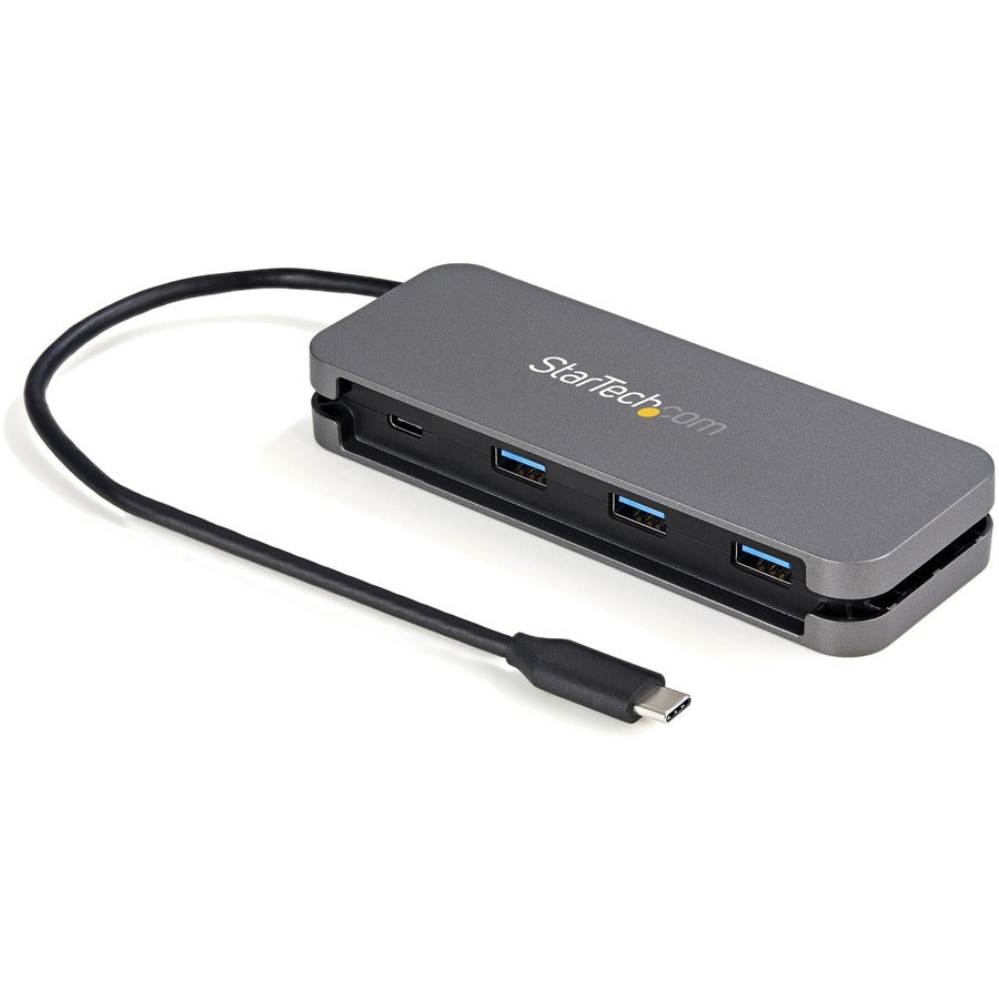 StarTech 4 Port USB C Hub - 3x USB-A/1xUSB-C - 5Gbps USB 3.0 Type-C Hub (3.2 Gen 1) - Bus Powered - 11.2" Cable w/ Cable Management