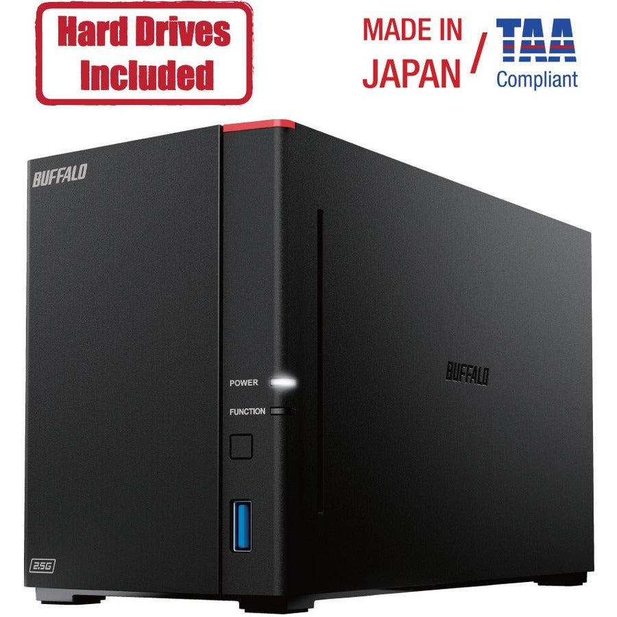 BUFFALO LinkStation 720 2-Bay Professional Network Storage 4TB (2x2TB) with Hard Drives Included