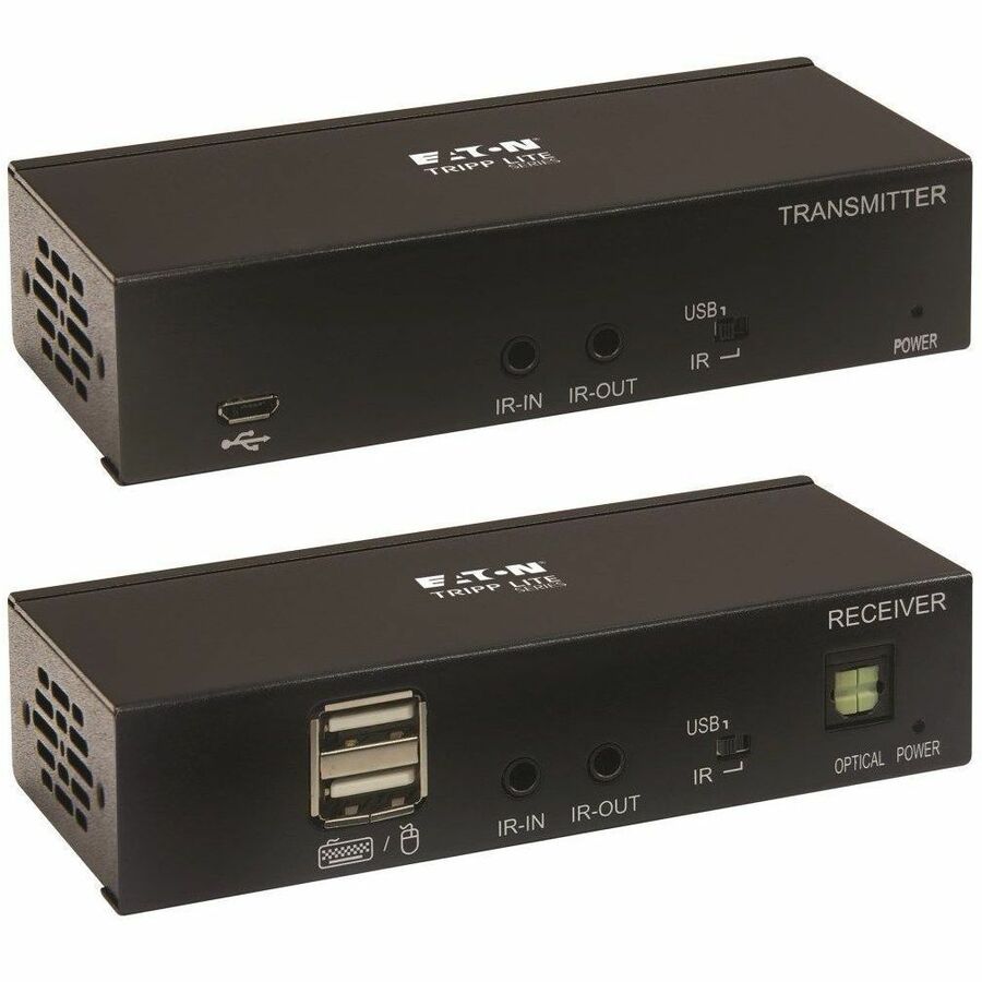 Tripp Lite by Eaton HDMI over Cat6 Extender Kit KVM Support 4K 60Hz 4:4:4 USB/IR PoC HDR HDCP 2.2 230 ft. TAA