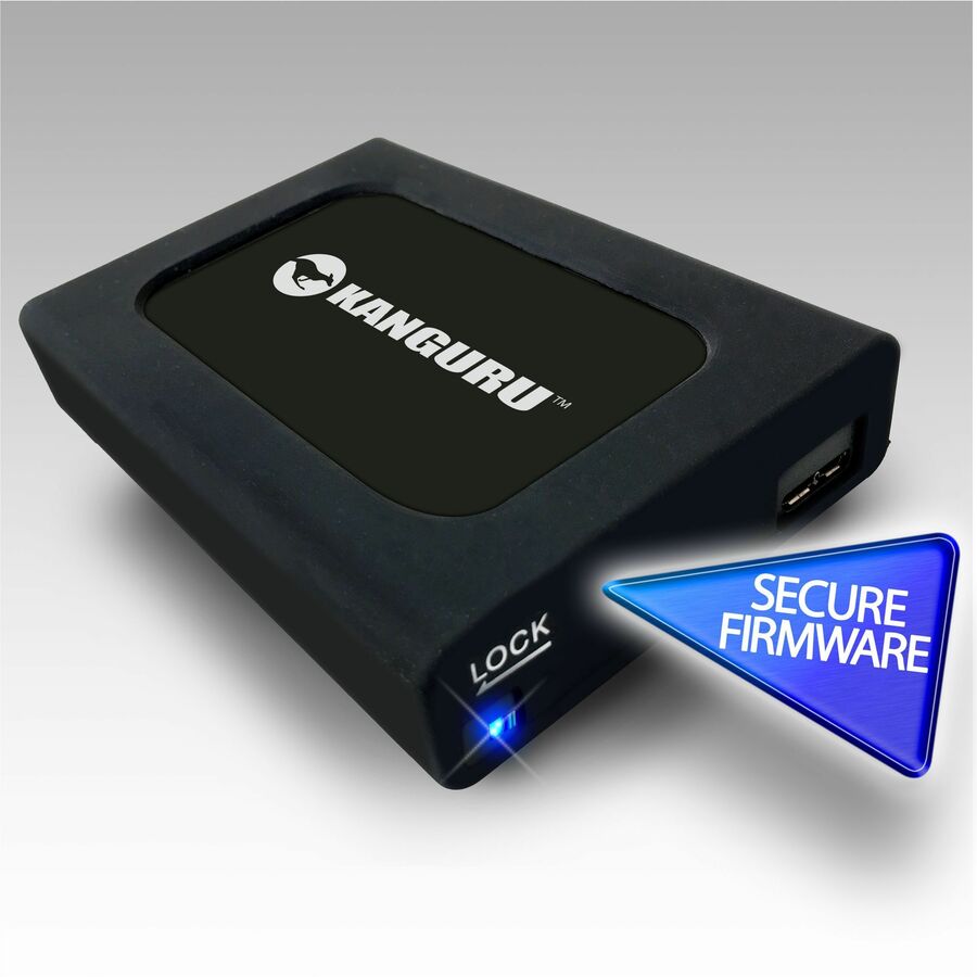 Kanguru UltraLock SuperSpeed USB 3.0 Solid State Drive with Physical Write Protect Switch, 4T