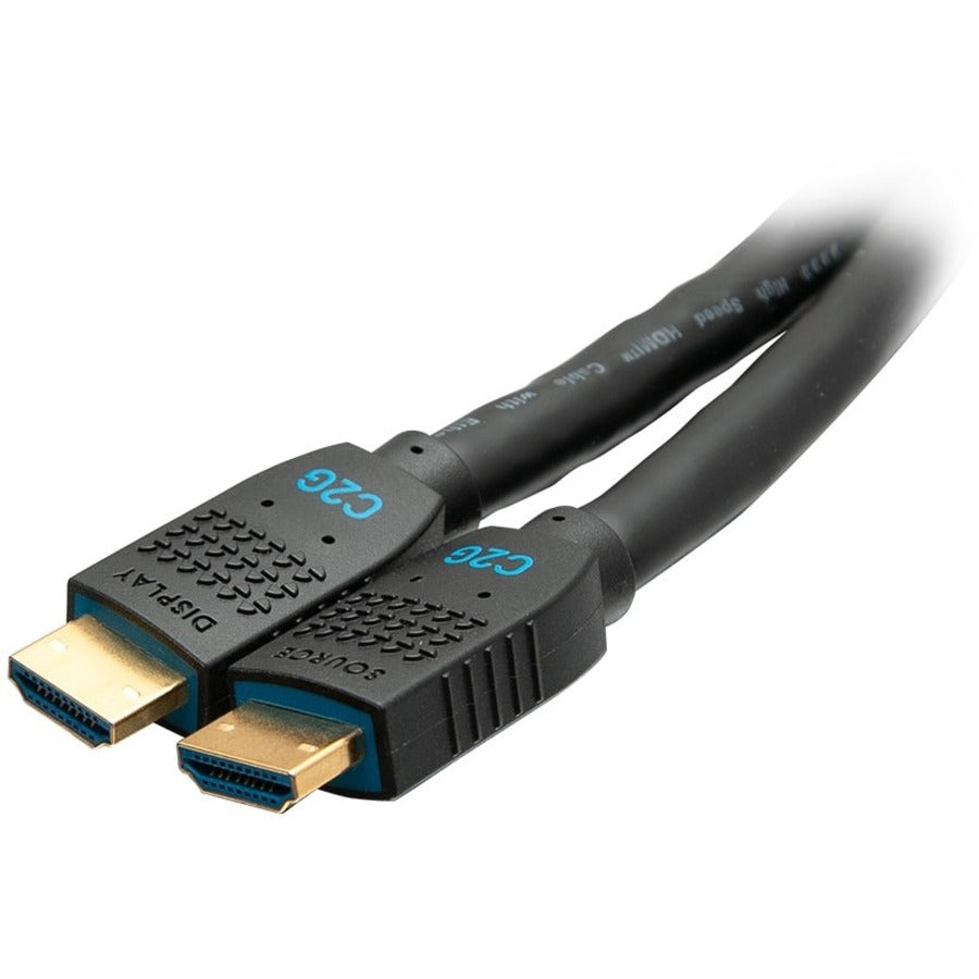 C2G 25ft Performance Series Ultra Flexible High Speed HDMI Cable w Ethernet - In-Wall CMG Rated - 4K 60Hz - M/M - Black