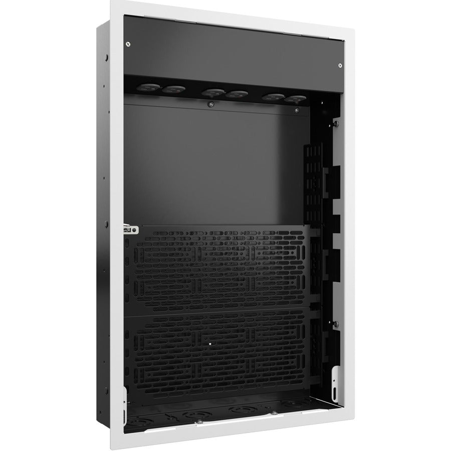 Chief Proximity X-Large In-Wall Storage Box - 6-Receptacles and Lever Lock - Black