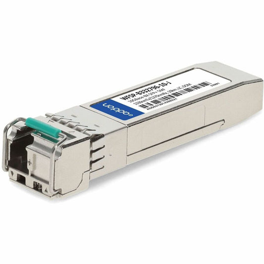AddOn Juniper Networks&reg; EX-SFP-10G-BX-D Compatible TAA 10GBase-BX SFP+ Transceiver (SMF, 1330nmTx/1270nmRx, 10km, LC, DOM)
