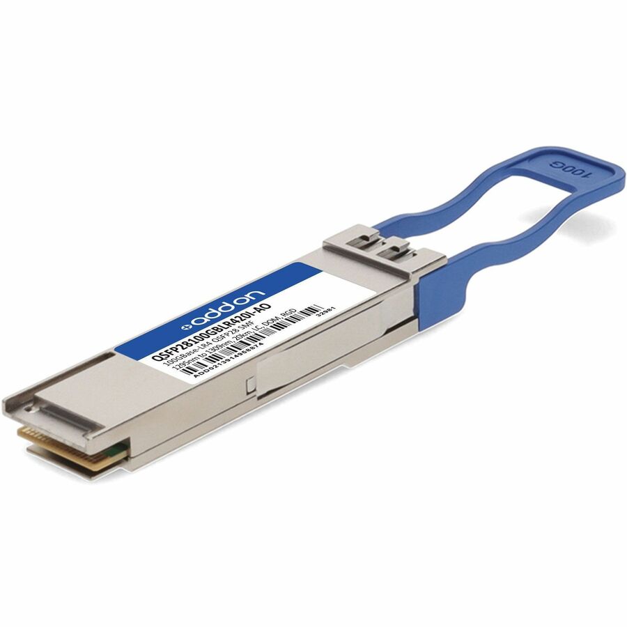 AddOn MSA and TAA 100GBase-LR4 QSFP28 Transceiver (SMF, 1310nm, LC, 20km, DOM, -40 to 85C)