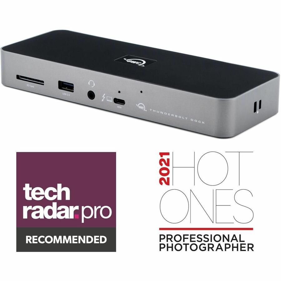 OWC 11-Port Thunderbolt Dock for Mac/PC with 96W Power - Thunderbolt 4 - Ethernet - Reader - USB - Audio