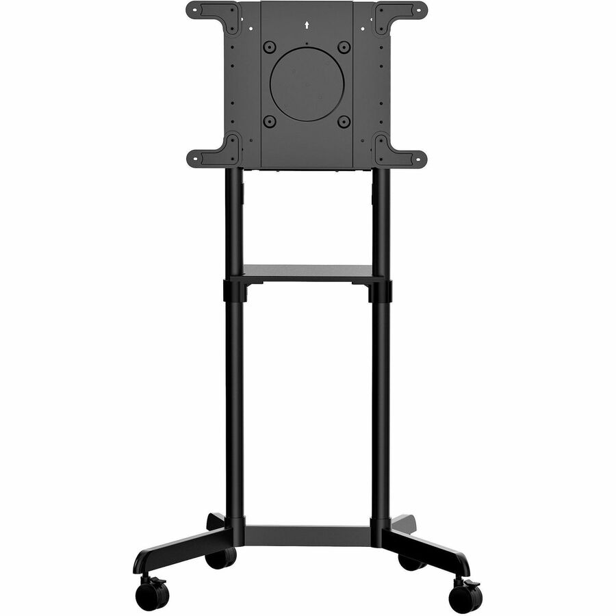 StarTech Mobile TV Cart, Portable Rolling TV Stand, 37-70 inch VESA Display Mount (154lb/70kg), Shelf & Storage, Rotate/Tilt Display