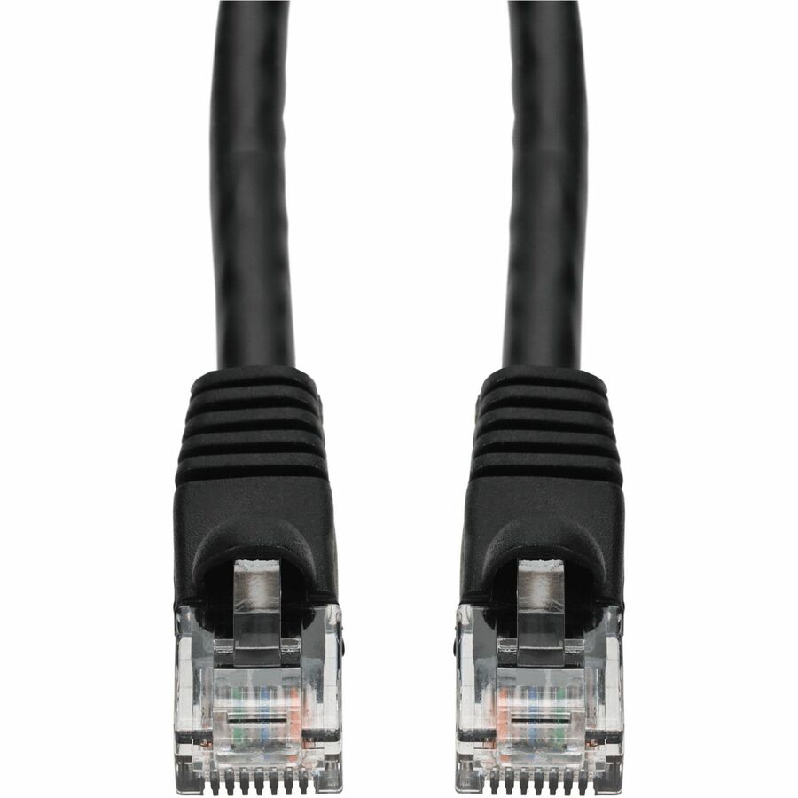 ADDON 33FT BLACK CAT 6 PVC ETHERNET CABLE SNAGLESS BUBBLE BOOT RJ-45 M/M