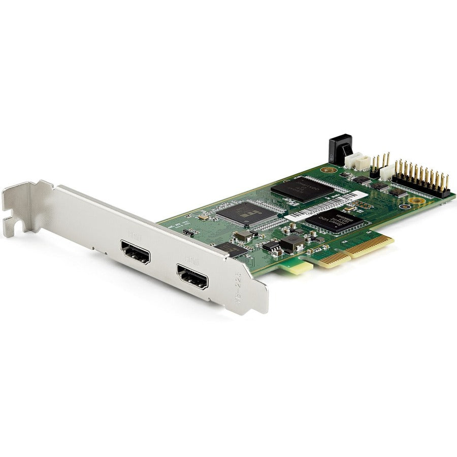 StarTech PCIe HDMI Capture Card, 4K 60Hz PCI Express HDMI 2.0 Capture Card w/ HDR10, PCIe x4 Video Recorder/Live Streaming, TAA
