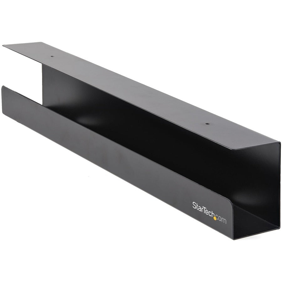 StarTech Under Desk Cable Management Tray, Cable Tray Organizer/Manager, Desk/Table Mount, Cord/Power Strip Holder, 23-1/2"L x 4-1/2"D