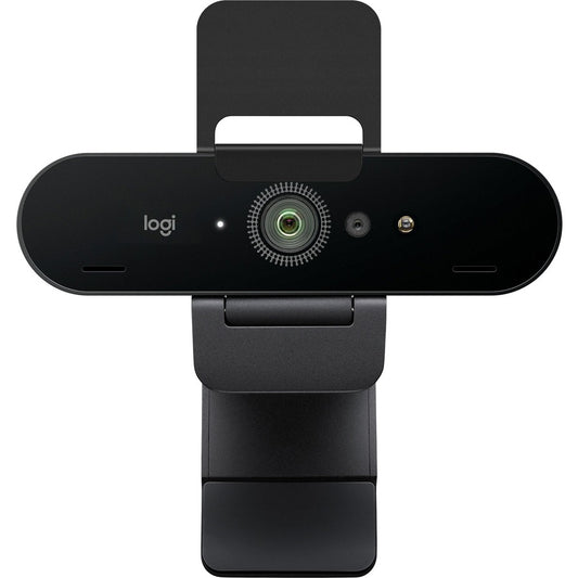 Logitech Brio Stream, Ultra 4K HD Video Calling, Noise-Canceling mic, HD Auto Light Correction, Wide Field of View, Black