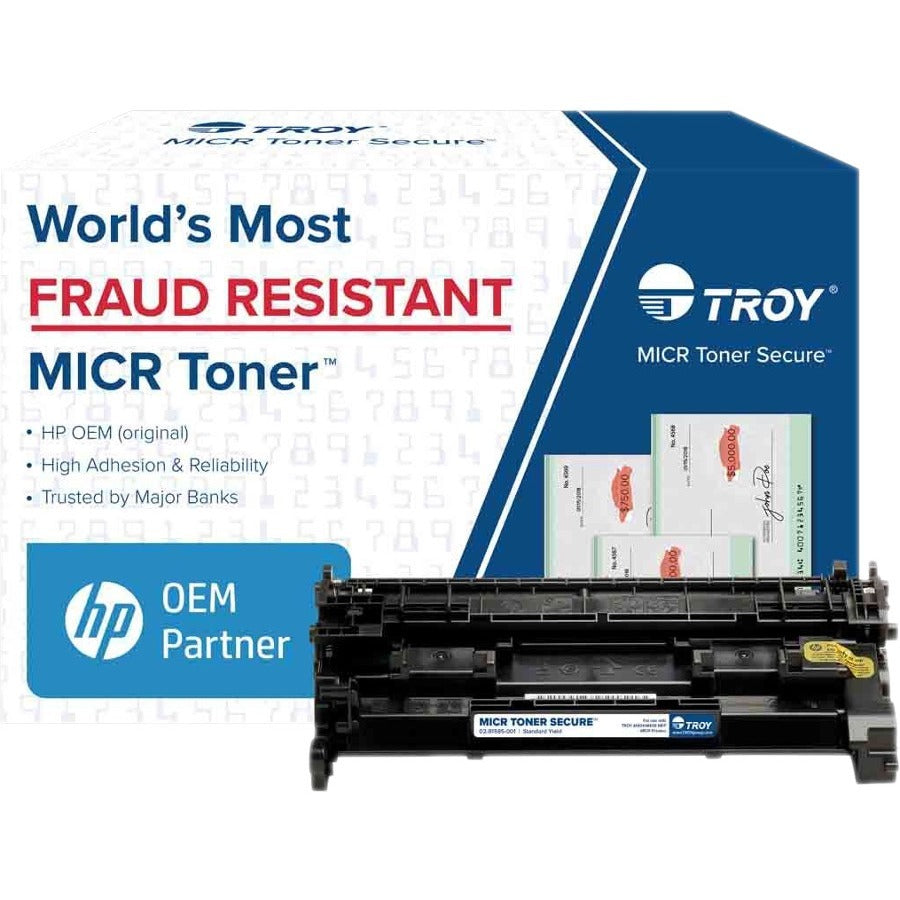 Troy Toner Secure Original MICR High Yield Laser Toner Cartridge (CF258X) - Black Pack