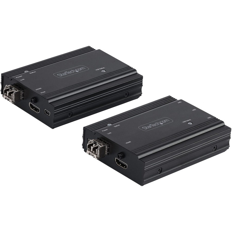 StarTech 4K HDMI KVM Extender over Fiber, HDMI Video & USB over Fiber, up to 984ft/300m (MultiMode), 10G MMF SFP+ Modules, TAA