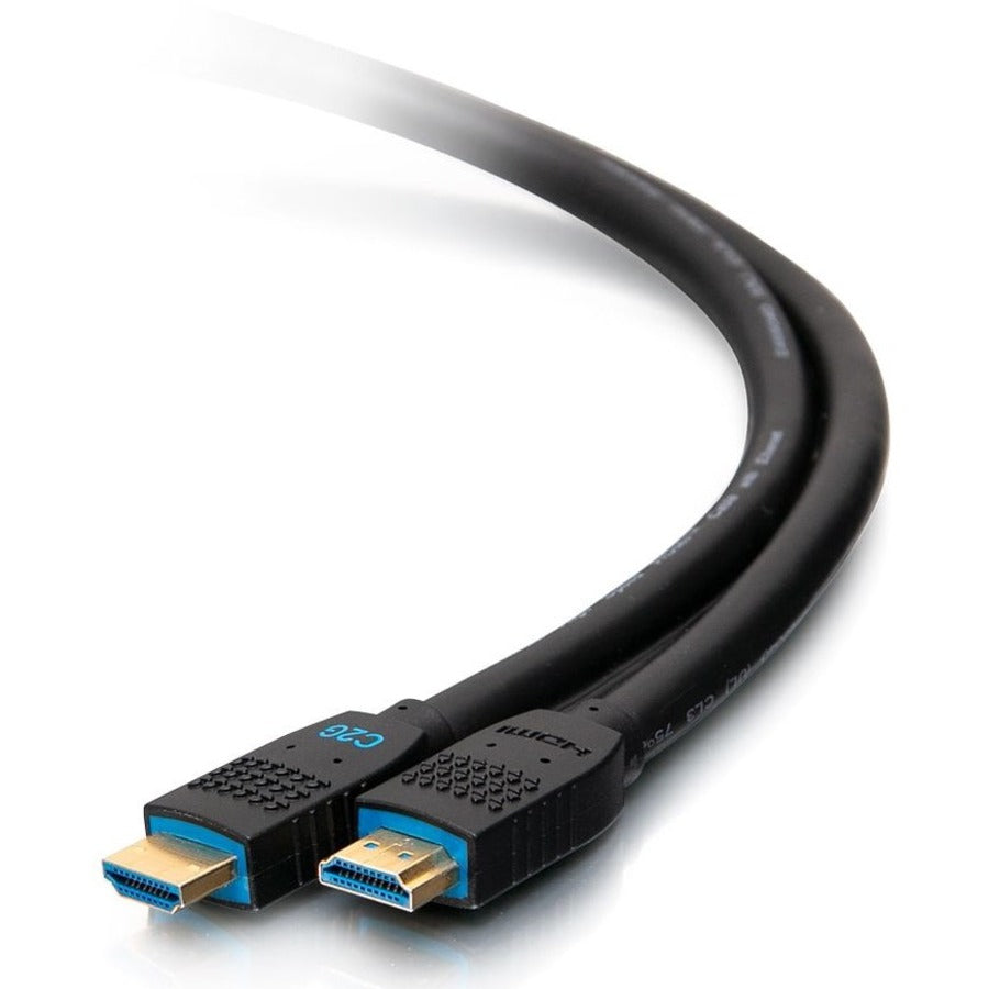 C2G 25ft Performance Series Premium High Speed HDMI Cable with Ethernet - In-Wall CMG Rated - 4K 60Hz - M/M - Black