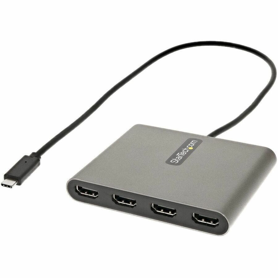 StarTech USB C to Quad HDMI Adapter, USB-C to 4x HDMI Monitor Converter for Windows (no support for macOS/ChromeOS/Linux) - TAA