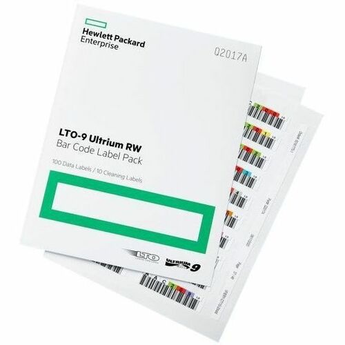 HPE LTO-9 Ultrium RW Bar Code Label Pack