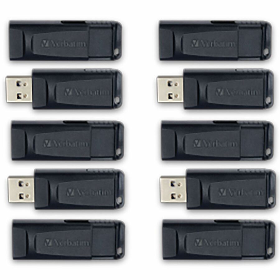 32GB STORE N GO USB FLASH DRIVE-10PK BUSINESS BULK-BLACK.