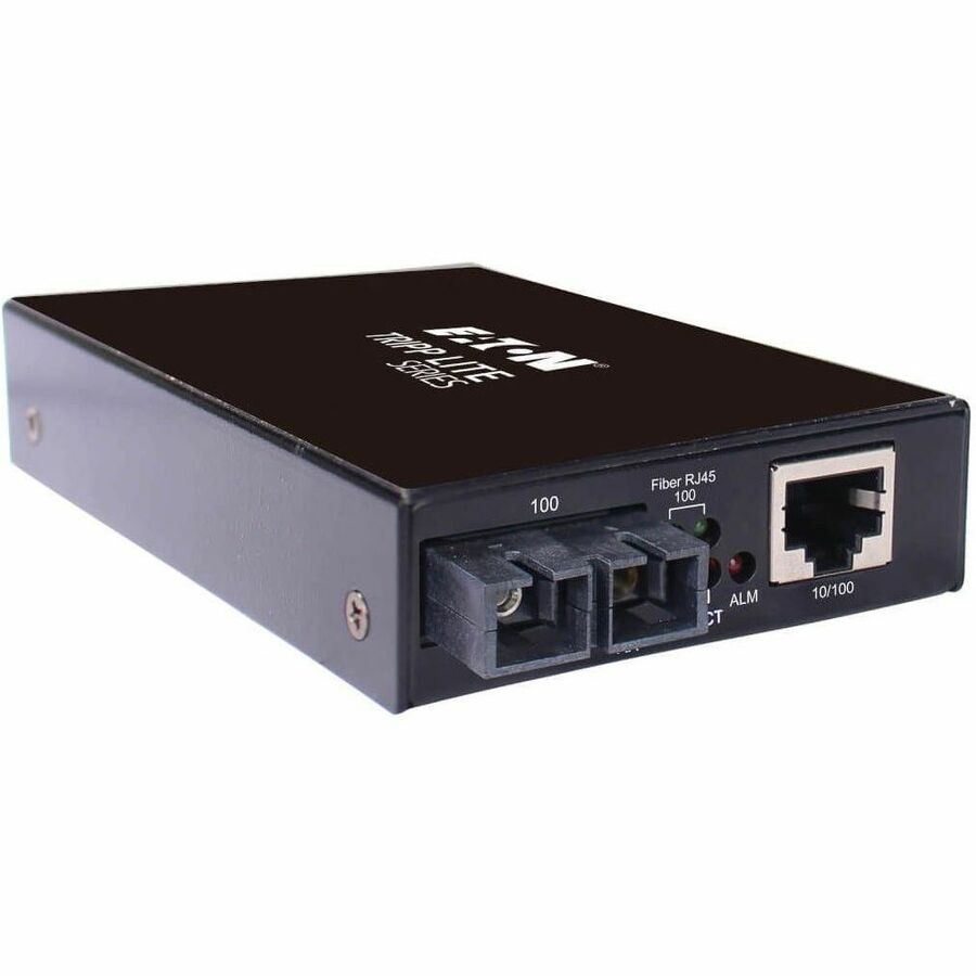 Eaton Tripp Lite Series Hardened Copper to Fiber Media Converter - 10/100 Mbps, RJ45/SC Multimode, -10&deg; to 60&deg;C, 2 km (1.2 mi.), TAA
