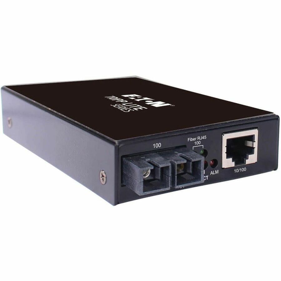 Eaton Tripp Lite Series Hardened Copper to Fiber Media Converter - 10/100 Mbps, RJ45/SC Singlemode, -10&deg; to 60&deg;C, 30 km (18.6 mi.), TAA