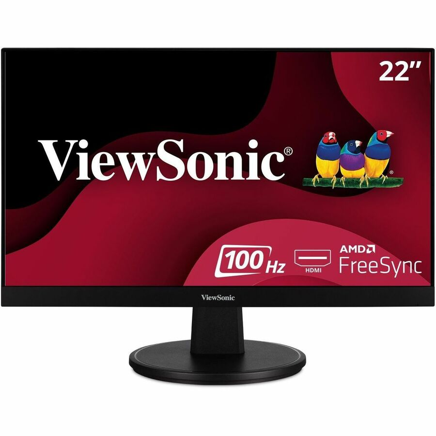 ViewSonic VA2247-MH 22 Inch 1080p Monitor, 100Hz Refresh Rate with FreeSync for Smooth Workflows, Ultra-Thin Bezels, HDMI, and VGA Inputs