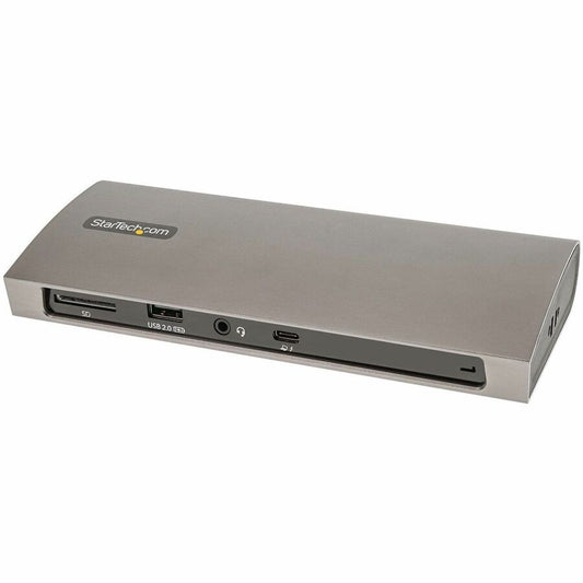 StarTech Thunderbolt 4 Dock, 96W Power Delivery, Single 8K / Dual Monitor 4K 60Hz, 3x TB4/USB4 ports, 4x USB-A, SD, GbE, 0.8m cable