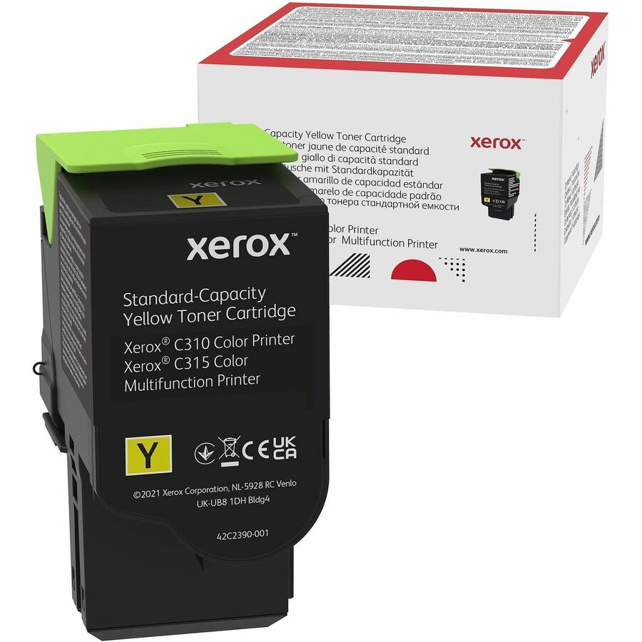 Xerox Genuine Xerox&reg; C310 Color Printer/ C315 Color Multifunction Printer Yellow Standard capacity Toner Cartridge (2000 Pages) - 006R04359