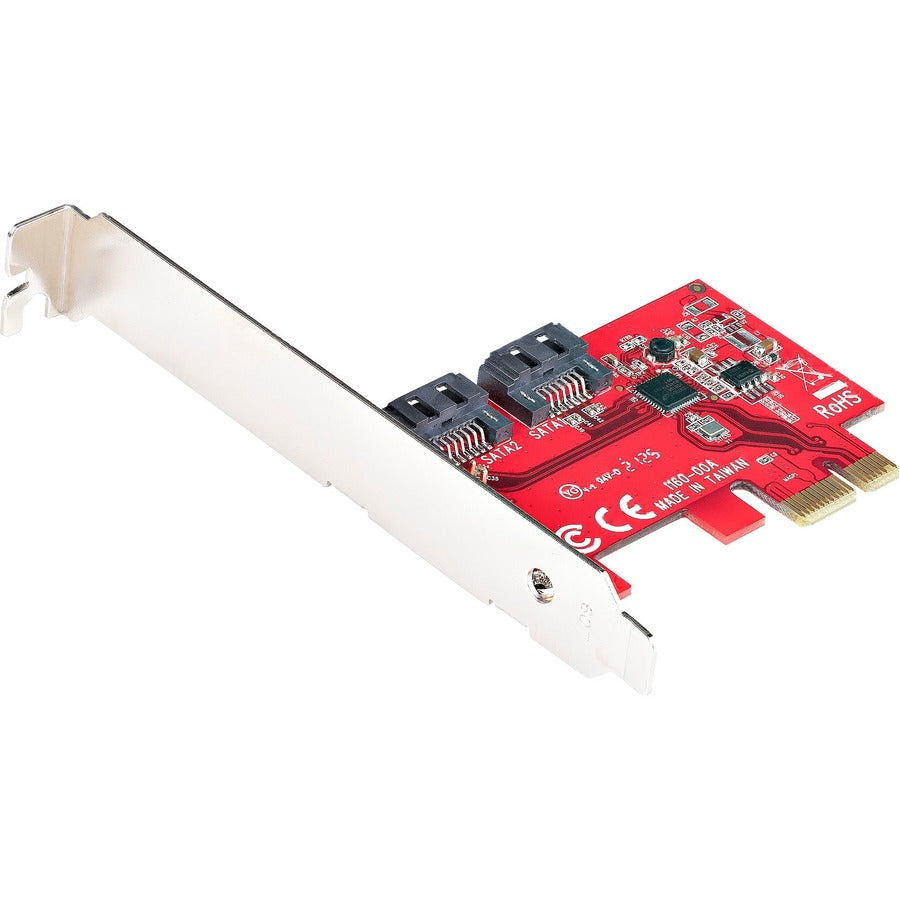 StarTech 2-Port SATA PCIe Card, SATA Expansion Card, 6Gbps SATA, PCI Express to SATA Adapter, Non-RAID, PCIe to SATA Converter, TAA
