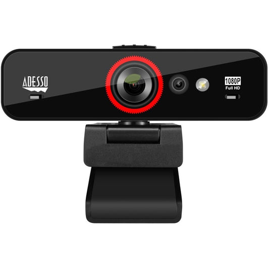 Adesso CyberTrack F1 Webcam - Window Hello Certified - 2.1 Megapixel - 30 fps - USB 2.0 - 1 Each