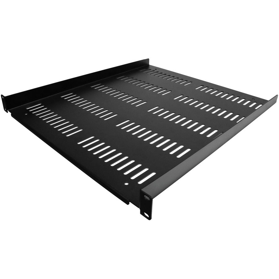 StarTech 1U Vented Server Rack Cabinet Shelf - Fixed 20" Deep Cantilever Rackmount Tray for 19" Data/AV/Network Enclosure w/Cage Nuts