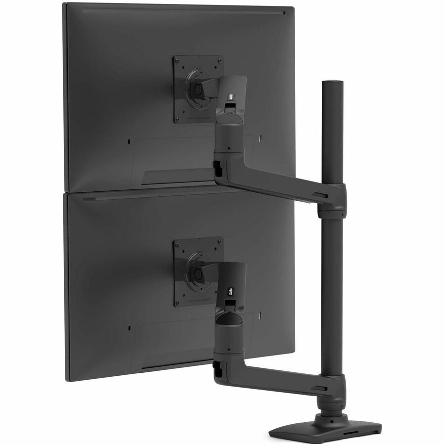 Ergotron LX Dual Stacking Arm, Tall Pole (matte black)