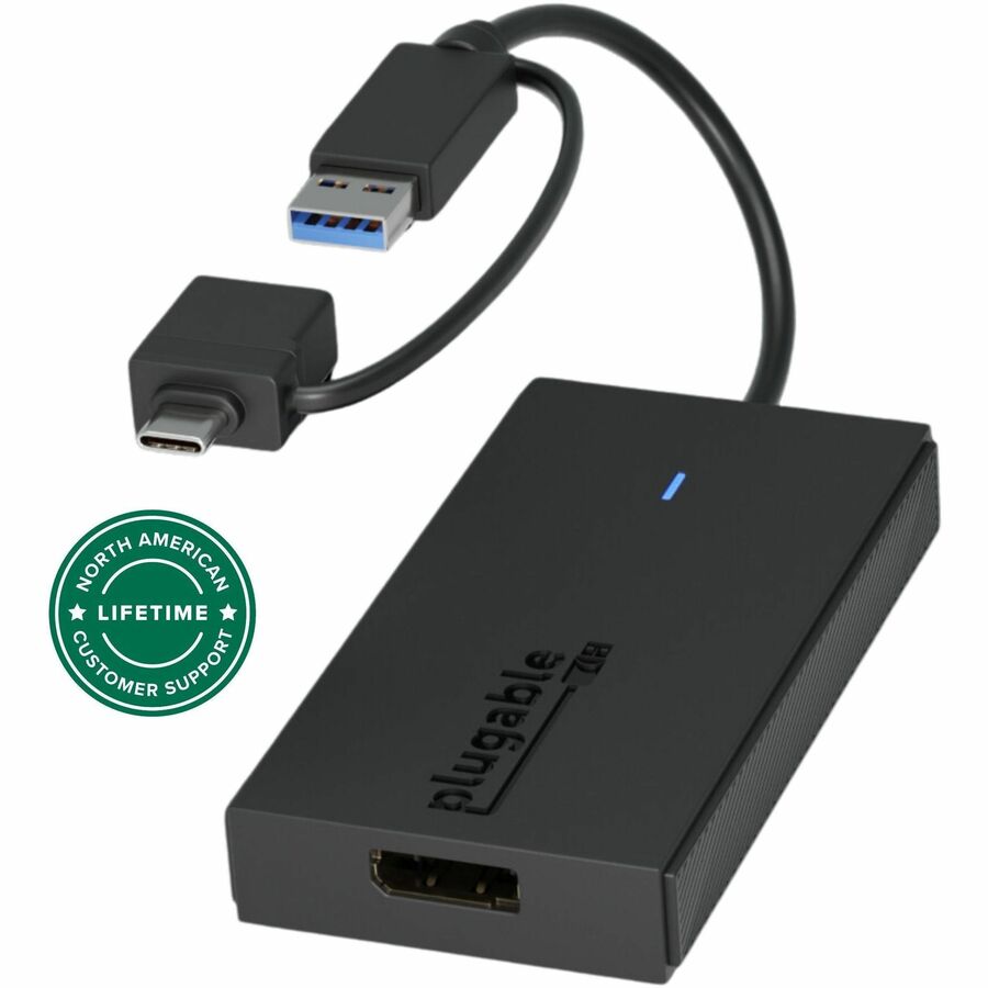 PLUGABLE USB 3.0 OR USB C TO DISPLAYPORT ADAPTER, UNIVERSAL VIDEO GRAPHICS ADAPT