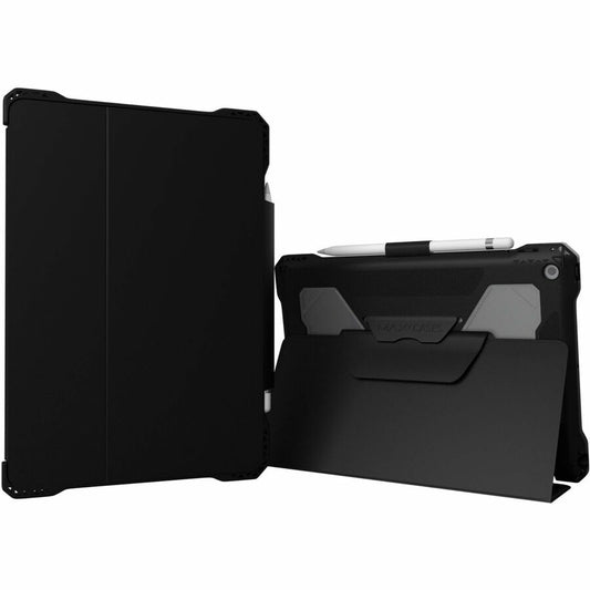 MAXCases Extreme Folio-X2 for iPad 9 (7/8) 10.2" (2021) (New Wipeable Material) (Black)