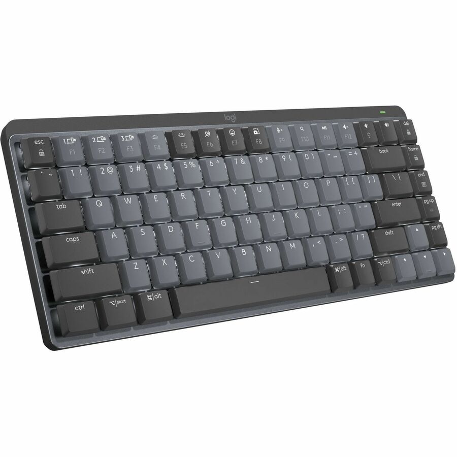 Logitech MX Mechanical Mini Minimalist Wireless Illuminated Keyboard, Linear Switches, Bluetooth, Graphite