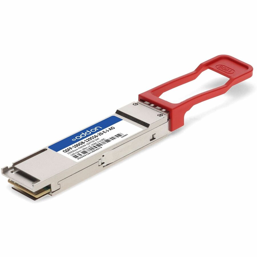 AddOn Juniper Networks&reg; Compatible TAA 100GBase-OWDM QSFP28 Transceiver O-Band Channel OW295 50GHz (SMF, 1295.56nm, 20km, LC, DOM, -5 to +80C)