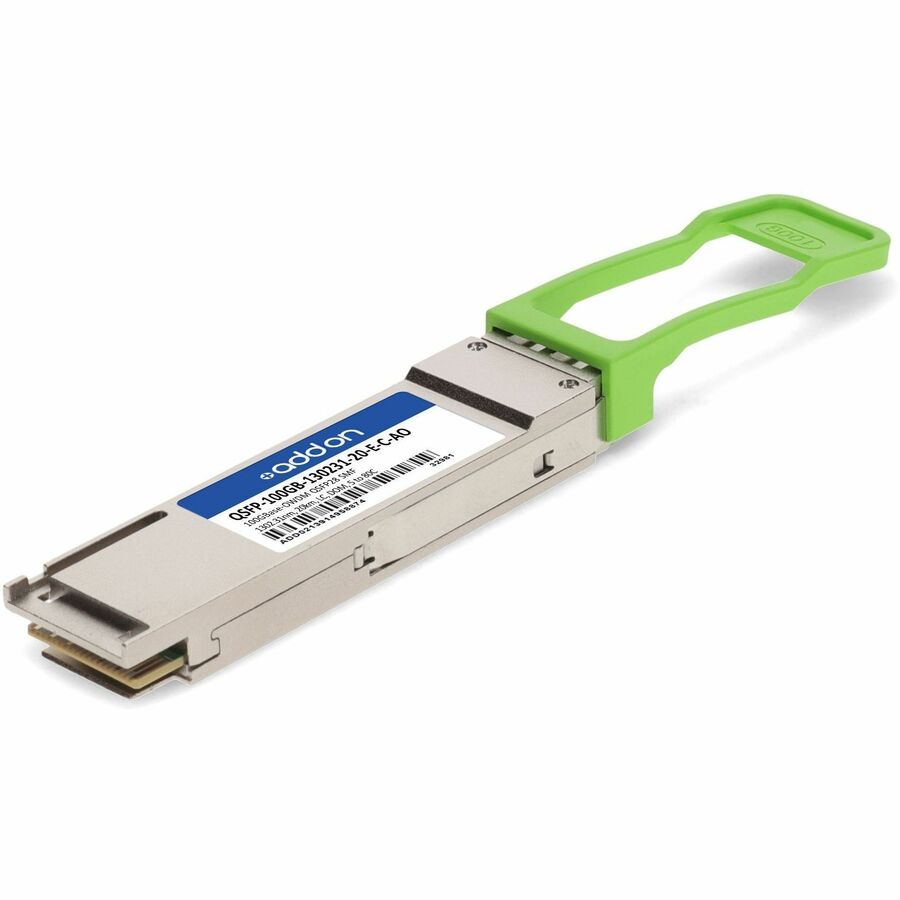 AddOn Cisco&reg; Compatible TAA 100GBase-OWDM QSFP28 Transceiver O-Band Channel OW302 50GHz (SMF, 1302.31nm, 20km, LC, DOM, -5 to +80C)