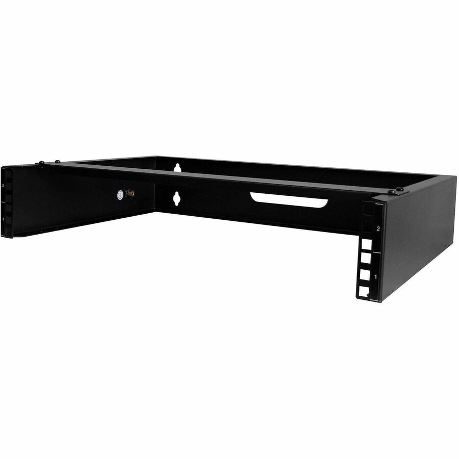 StarTech 2U Wall Mount Rack, 14in Deep, 19 inch Wall Mount Network Rack, Wall Mounting Patch Panel Bracket for Switch/IT Equipment