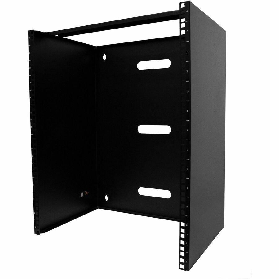 StarTech 14U Wall Mount Rack, 14in Deep, 19 inch Wall Mount Network Rack, Wall Mounting Patch Panel Bracket for Switch/IT Equipment