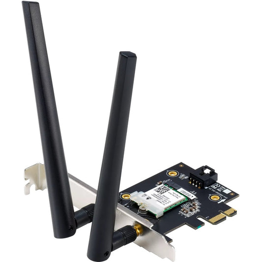 Asus PCE-AX1800 IEEE 802.11ax Bluetooth 5.2 Dual Band Wi-Fi/Bluetooth Combo Adapter for Desktop Computer, Wireless Router