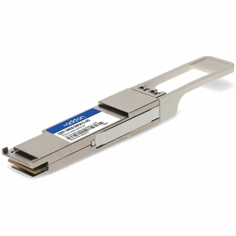 AddOn Cisco&reg; and Juniper Networks&reg; Compatible 100GBase-DWDM 100GHz PAM4 Single Lambda QSFP28 Transceiver(SMF, Ch34/1550.12nm, 80km (with EDFA/DCM), LC, DOM)