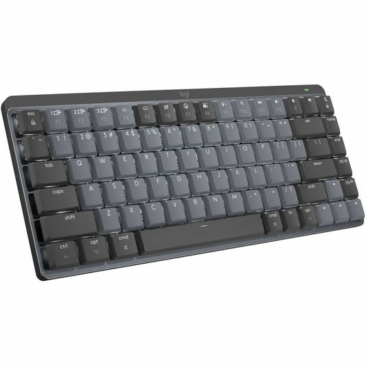 Logitech MX Mechanical Mini for Mac Wireless Illuminated Keyboard, Low-Profile Switches, Tactile Quiet Keys, Space Gray