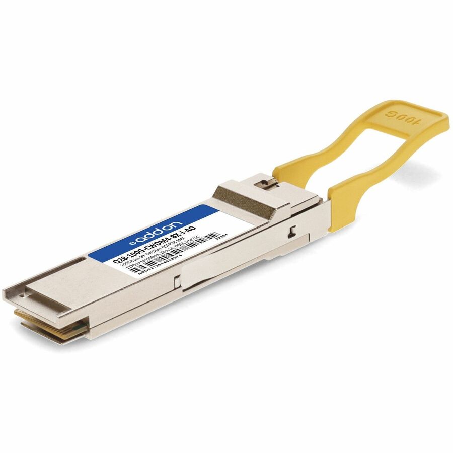 AddOn Juniper Networks&reg; Compatible TAA 100GBase-BX CWDM4 QSFP28 Transceiver (SMF, 1270nm to 1330nm, 2km, ALC, DOM)